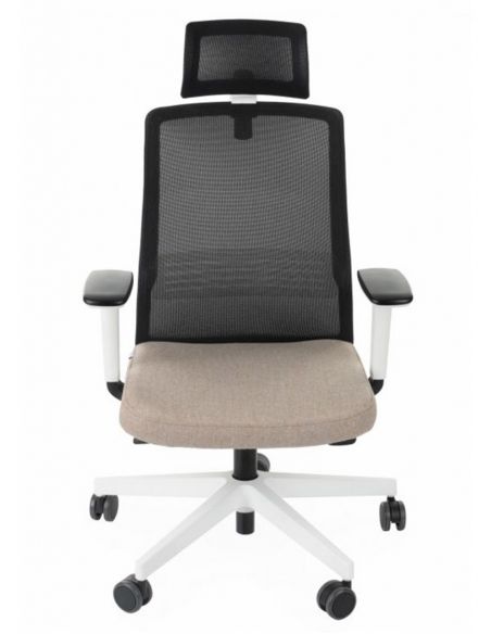 КРІСЛО GROSPOL COCO WS HD WHITE ДЛЯ ОПЕРАТОРА