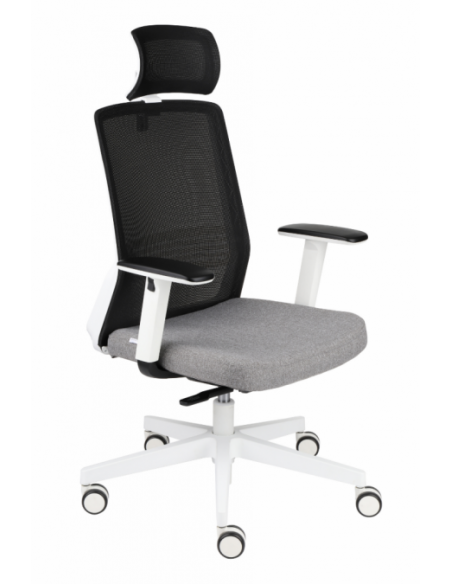 КРІСЛО GROSPOL COCO WS HD WHITE ДЛЯ ОПЕРАТОРА