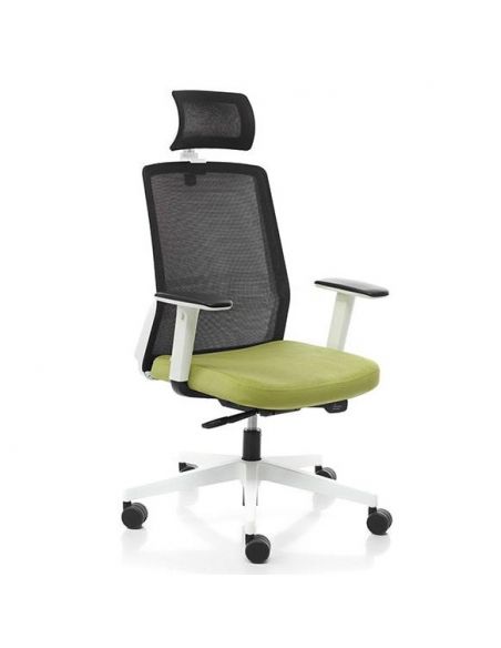 КРІСЛО GROSPOL COCO WS HD WHITE ДЛЯ ОПЕРАТОРА