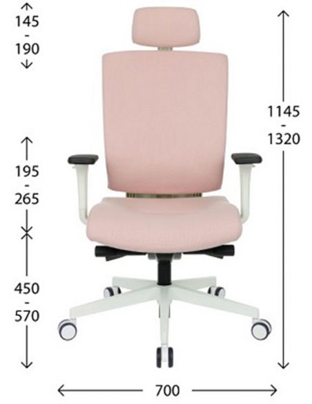 КРІСЛО GROSPOL MAXPRO BS HD ДЛЯ ОПЕРАТОРА, чорний корпус