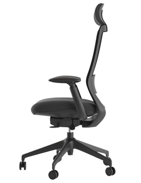 КРІСЛО KRESLALUX BELLA BS HD ДЛЯ ОПЕРАТОРА, чорний корпус