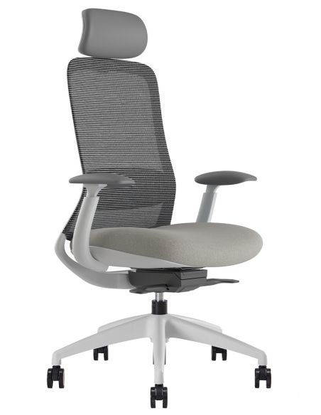 КРІСЛО KRESLALUX BELLA WS HD ДЛЯ ОПЕРАТОРА, білий корпус