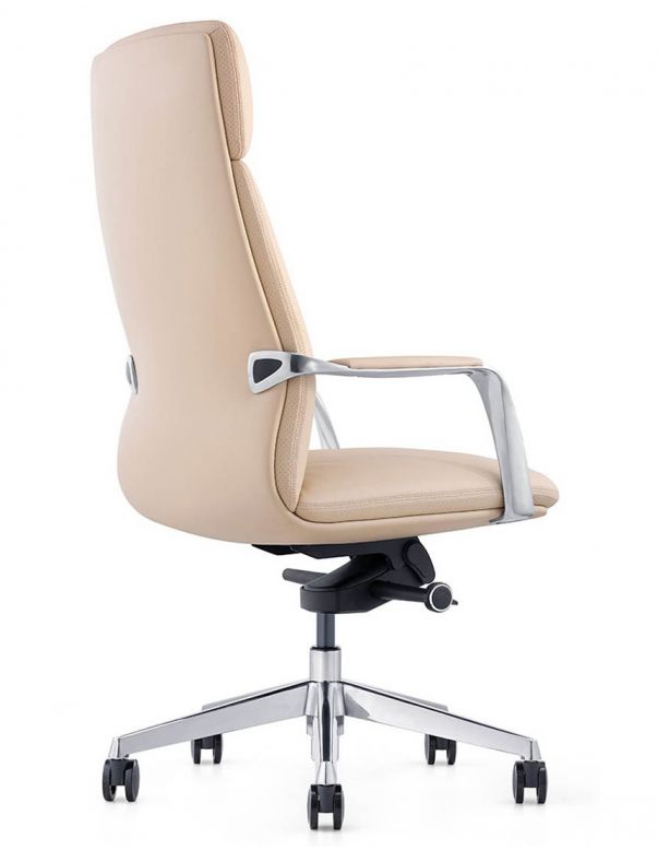 Крісло керівника шкіряне A2216 БЕЖЕВА...