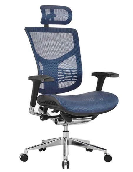 КРІСЛО EXPERT STAR (HSTM01) ДЛЯ КЕРІВНИКА, ергономічне, синя сітка