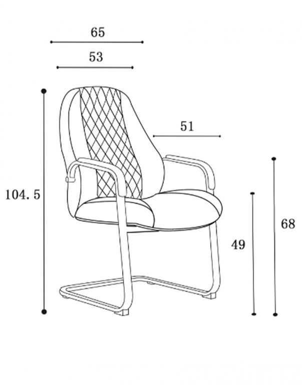 КРІСЛО F385 BRL ДЛЯ ВІДВІДУВАЧА,...