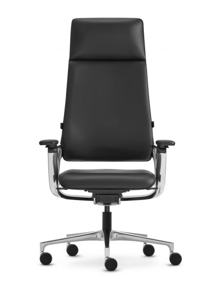 КРІСЛО KLOBER CONNEX2 ДЛЯ КЕРІВНИКА, шкіряне, чорний колір