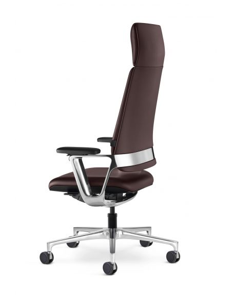 КРІСЛО KLOBER CONNEX2 ДЛЯ КЕРІВНИКА, шкіряне, чорний колір