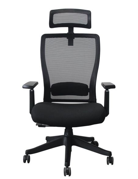 КРІСЛО ОФІСНЕ KRESLALUX OPTI-ON BLACK, для оператора