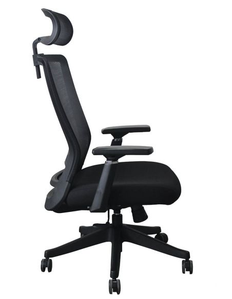 КРІСЛО ОФІСНЕ KRESLALUX OPTI-ON BLACK, для оператора