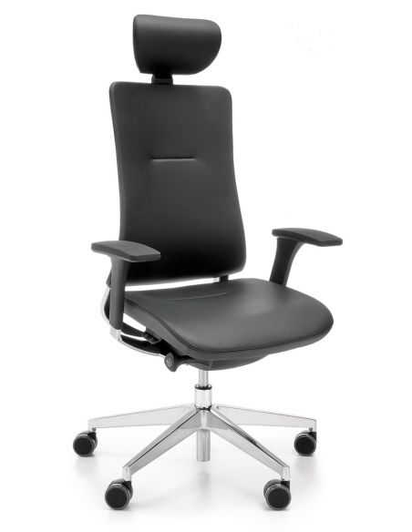 Крісло PROFIM VIOLLE (131 SFL) ДЛЯ КЕРІВНИКА, шкіряне, чорний колір