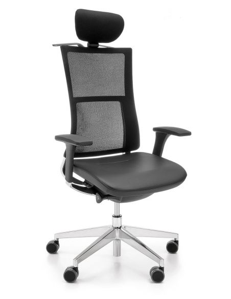 Крісло PROFIM VIOLLE (151 SFL), ДЛЯ КЕРІВНИКА шкіряне із сітчастою спинкою