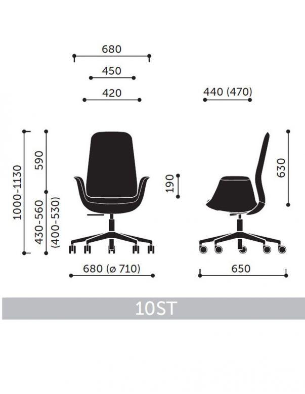 КРІСЛО ELLIE PRO 10ST LIGHT GREY,...