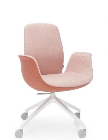 КРІСЛО PROFIM ELLIE PRO 20HST WHITE, тканинне, з низькою...