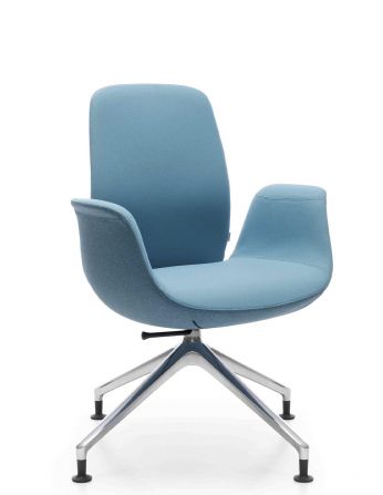 КРІСЛО PROFIM ELLIE PRO 20HST ALUMINIUM тканинне, з...