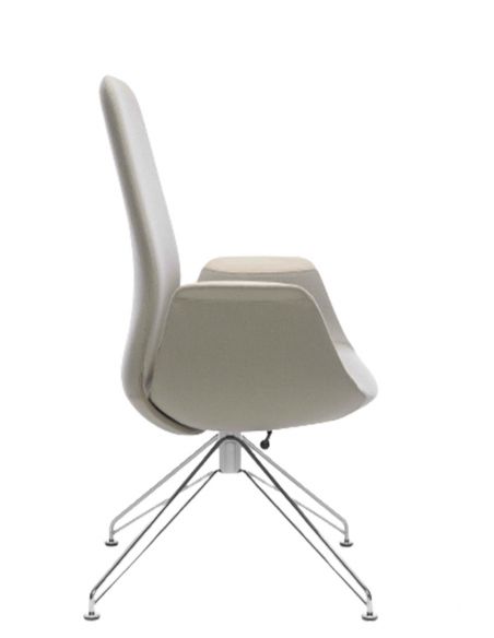 КРІСЛО PROFIM ELLIE PRO 10V3 CHROME для відвідувача, тканинне з високою спинкою