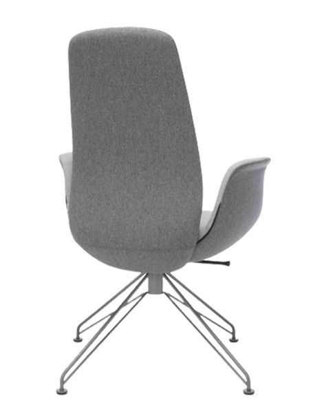 КРІСЛО PROFIM ELLIE PRO 10V3 GRAPHITE для відвідувача, тканинне з високою спинкою