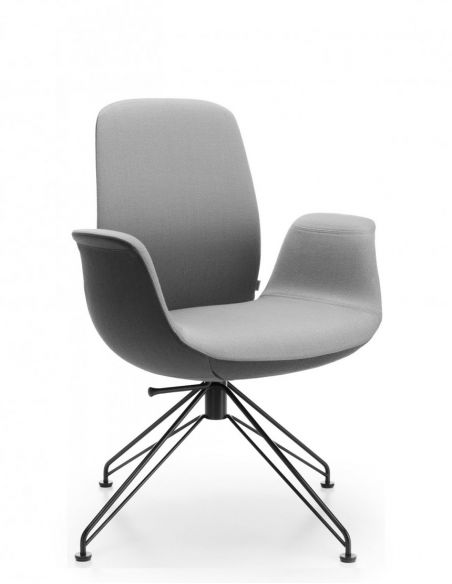 КРІСЛО PROFIM ELLIE PRO 20V3 BLACK для відвідувача, тканинне з низькою спинкою