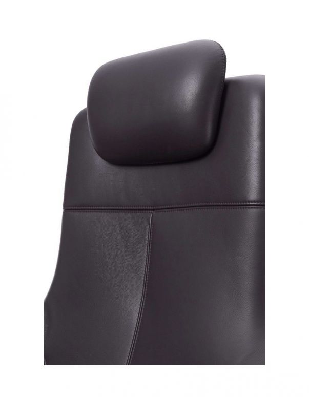 Крісло керівника шкіряне A1518, ЧОРНА...
