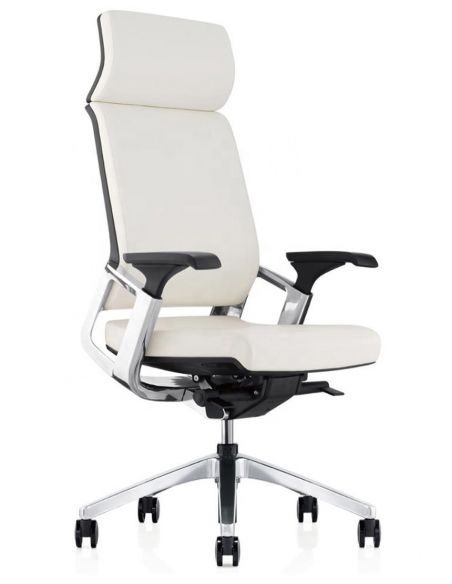 Крісло керівника KA-01L шкіряне, коричневий колір