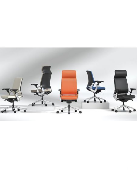 Крісло керівника KA-01L шкіряне, коричневий колір