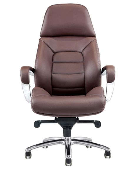 Крісло керівника F181 BRL шкіряне, коричневий колір
