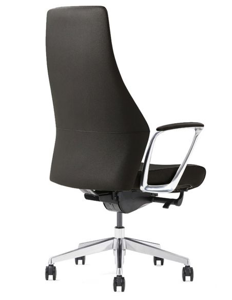 Крісло керівника A1826 шкіряне, чорний колір