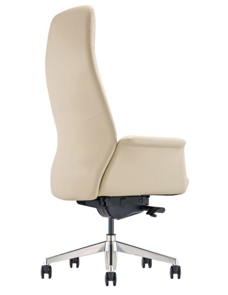 Крісло керівника A1612, шкіряне, бежевий колір