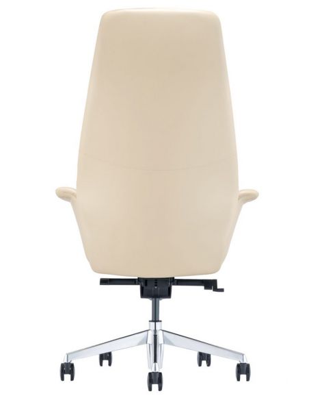 Крісло керівника A1612, шкіряне, бежевий колір
