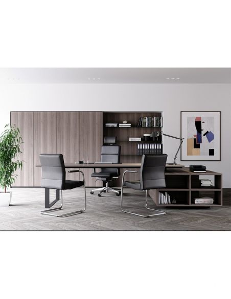 Крісло LD SEATING LASER 695 SYS, для керівника, шкіряне