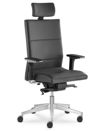 Крісло LD SEATING LASER 695 SYS, для керівника, шкіряне