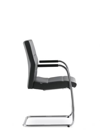 Крісло LD SEATING LASER 682-Z, шкіряне, для відвідувачів 2