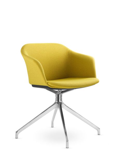 Крісло LD SEATING WAVE 033-F90 BL, для відвідувачів