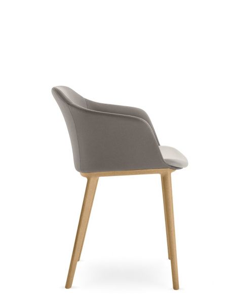 Крісло LD SEATING WAVE 033-WP, для відвідувачів, на ніжках