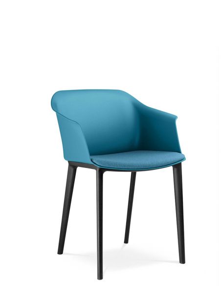 Крісло LD SEATING WAVE 033-WP, для відвідувачів, на ніжках