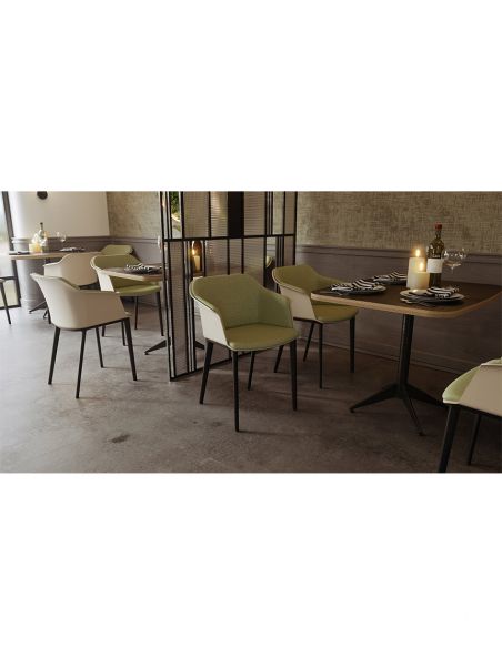 Крісло LD SEATING WAVE 033-WP, для відвідувачів, на ніжках