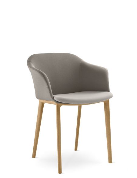 Крісло LD SEATING WAVE 033-WP, для відвідувачів, на ніжках