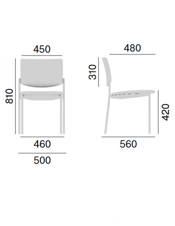 Крісло LD SEATING SEANCE 090, на ніжках