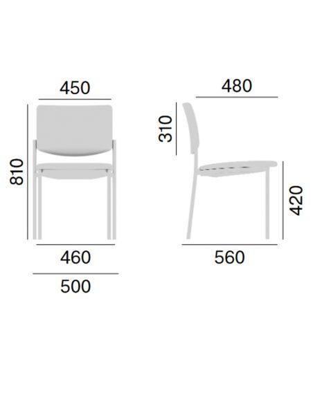 Крісло LD SEATING SEANCE 090, на ніжках