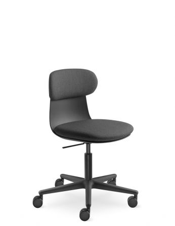 Крісло LD SEATING ZOE 220-BL, для відвідувачів, на колесах