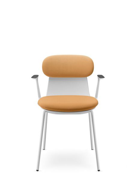 Крісло LD SEATING ZOE 221-WH-N0, BR, для відвідувачів