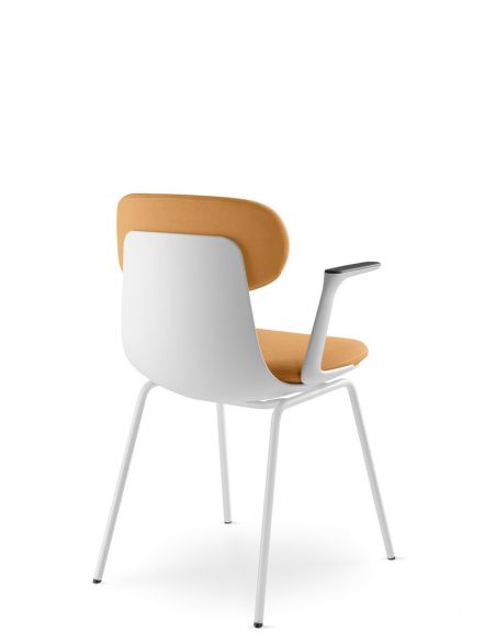 Крісло LD SEATING ZOE 221-WH-N0, BR, для відвідувачів