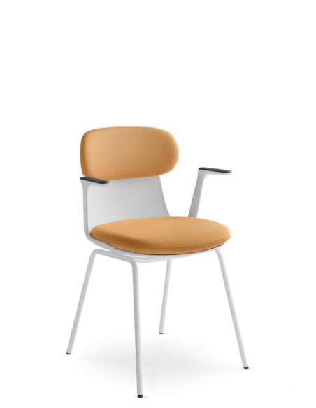 Крісло LD SEATING ZOE 221-WH-N0, BR, для відвідувачів