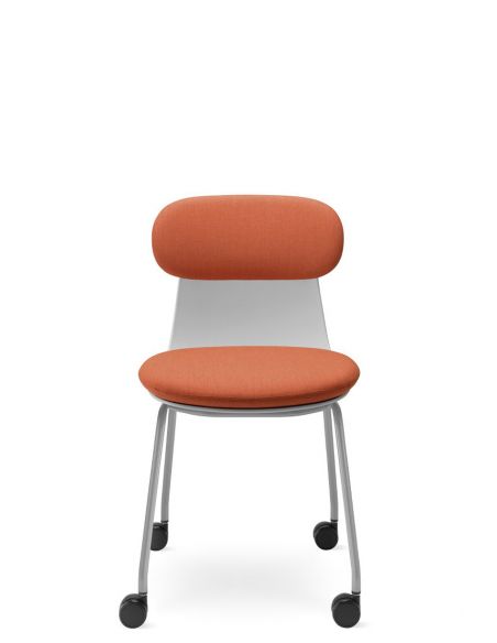 Крісло LD SEATING ZOE 222-GR-N2, на колесах, для відвідувачів