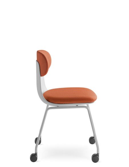 Крісло LD SEATING ZOE 222-GR-N2, на колесах, для відвідувачів