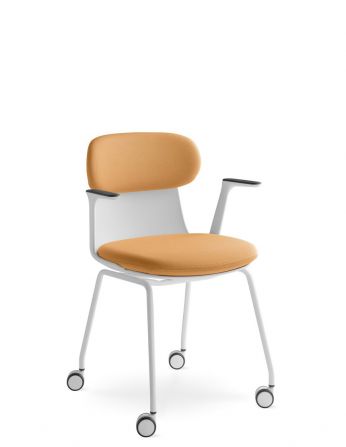 Крісло LD SEATING ZOE 222-WH-N0, BR, на колесах, для...