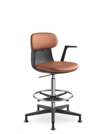 Крісло LD SEATING ZOE 223-BL, з високим газліфтом