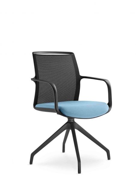 Крісло LD SEATING LEAF 505 F90-BL, для відвідувачів