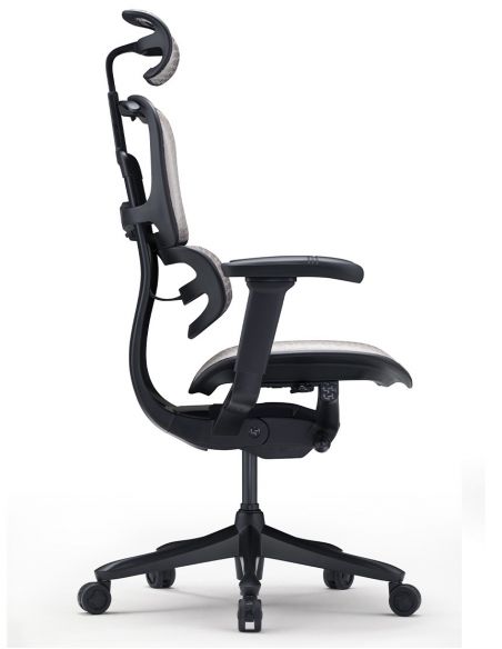 Крісло ERGOHUMAN SE (EHSE-AB-HAM-5D-E-D+LM-CH) ергономічне, чорне