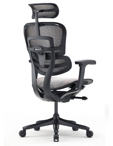 Крісло ERGOHUMAN SE (EHSE-AB-HAM-5D-E-D+LM-CH) ергономічне, чорне