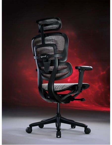 Крісло ERGOHUMAN SE (EHSE-AB-HAM-5D-E-D+LM-CH) ергономічне, чорне